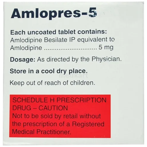 amlopres 5mg tablet 30's